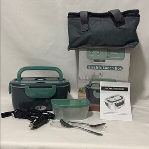 Electric Lunch Box Food Heater Portable Food Warmer - Stainless Steel Bowl 1.5L